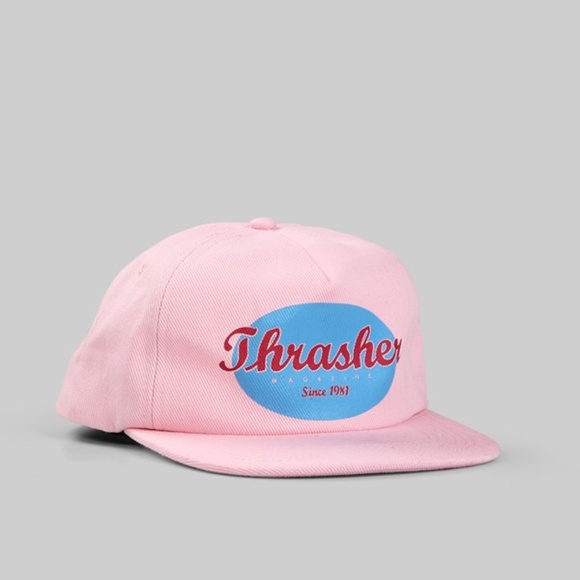 Thrasher Accessories - Thrasher Pink Snapback Cap